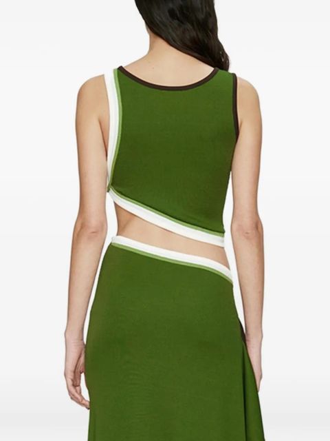 Christopher Esber cut-out asymmetric skirt - Green