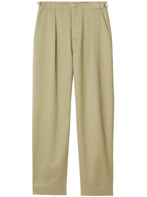 Burberry straight-leg cotton trousers - Neutrals - zdjęcie produktu nr 1
