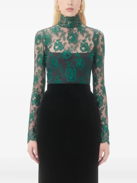 Valentino Garavani Floral lace blouse - Green - zdjęcie produktu nr 2