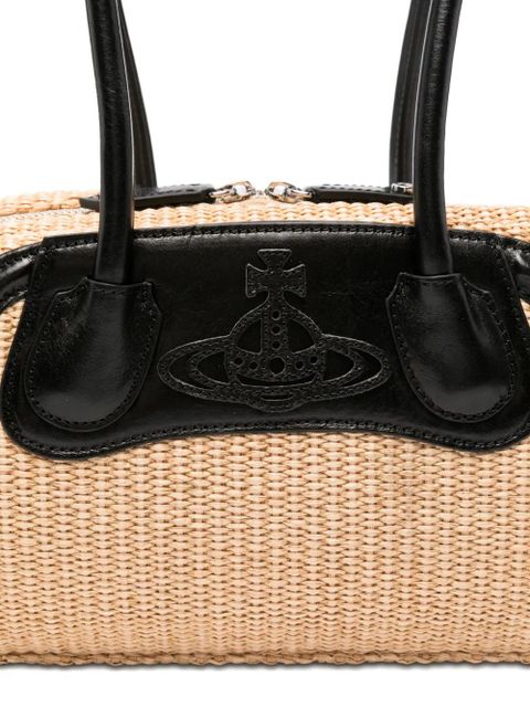 Vivienne Westwood Shirley Orb-plaque shoulder bag - Neutrals