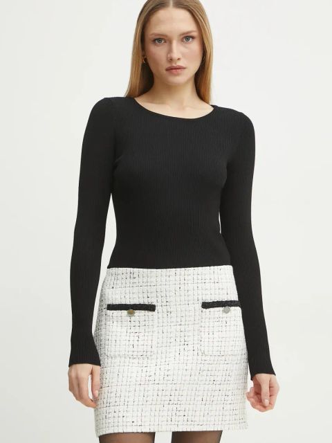 Morgan sukienka RBLOCK kolor biały mini dopasowana RBLOCK