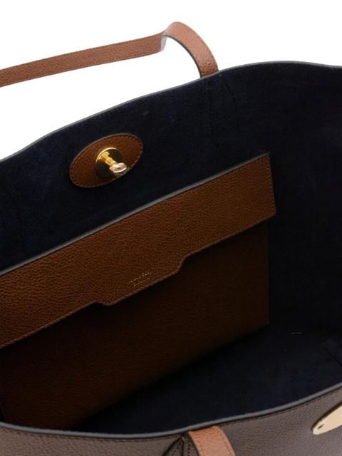 Mulberry Bayswater grained-leather tote bag - Brown