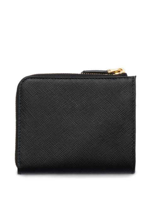 Prada small logo-triangle wallet - Black