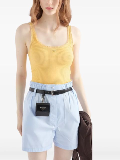 Prada ribbed cotton top - Yellow