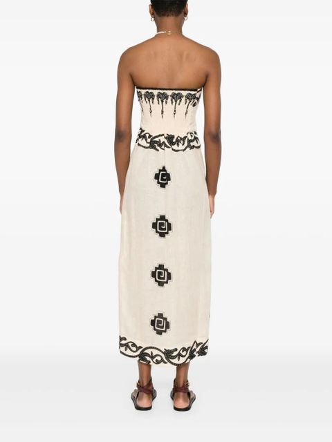 Johanna Ortiz Ancient midi dress - Neutrals
