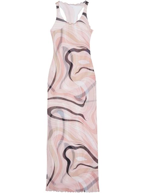PUCCI marmo-print dress - Neutrals - zdjęcie produktu nr 1