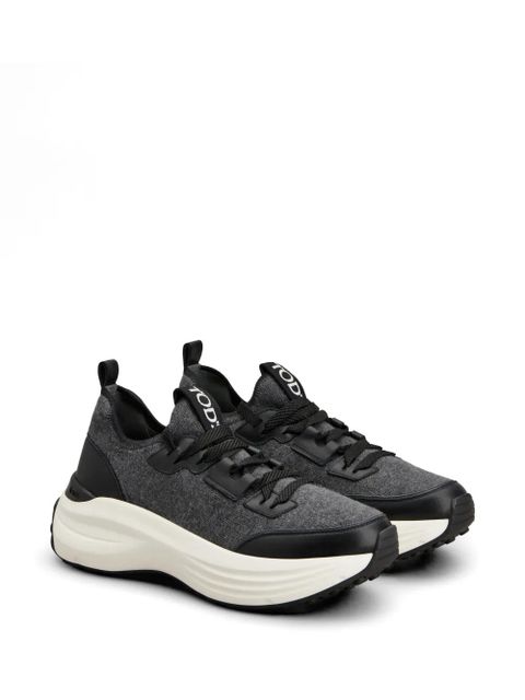 Tod's lace-up fastening panelled sneakers - Grey - zdjęcie produktu nr 2