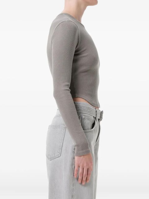AGOLDE Neema ribbed T-shirt - Grey
