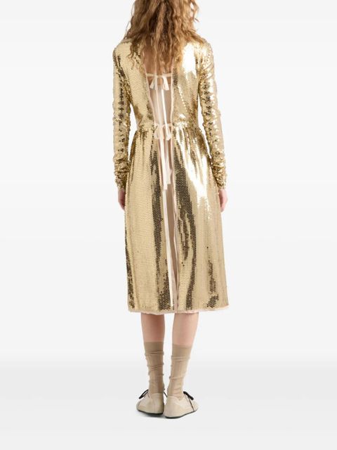 Prada sequinned dress - Gold