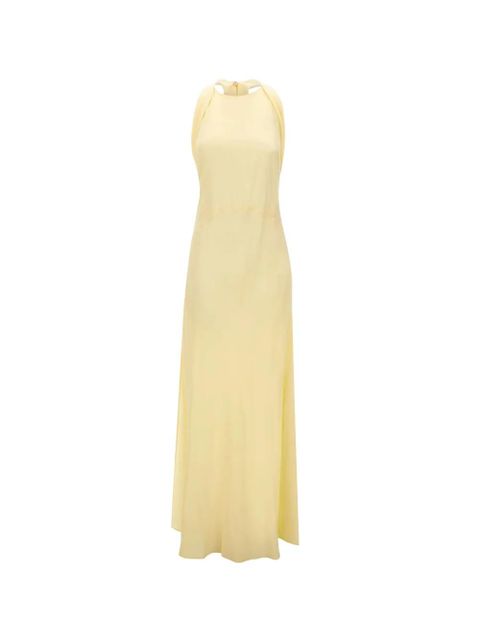 Blumarine halter neck scarf dress - Yellow - zdjęcie produktu nr 1