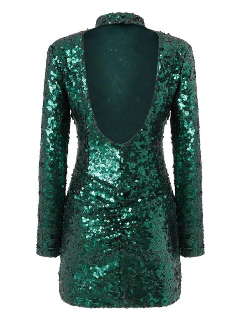PINKO sequin-embellished mini dress - Green - zdjęcie produktu nr 2