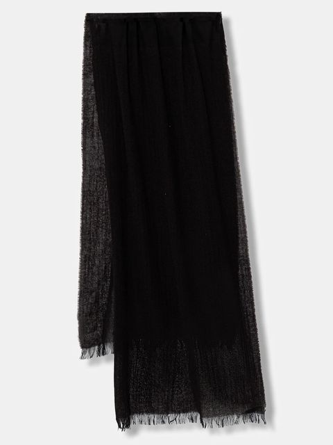 Lanvin szalik wełniany damski kolor brązowy gładki 710003794 - zdjęcie produktu nr 1