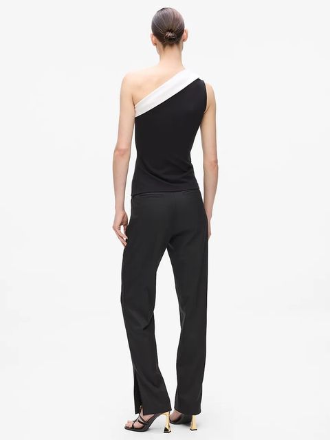 Karl Lagerfeld top kolor czarny cold shoulder A4W17040