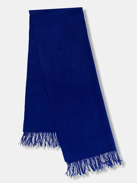 Answear.LAB szal wełniany damski kolor niebieski gładki - zdjęcie produktu nr 1