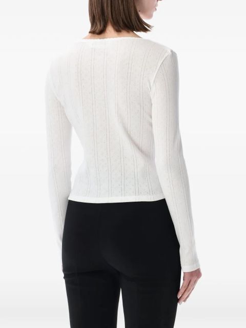 Róhe pointelle-knit cardigan - White - zdjęcie produktu nr 2