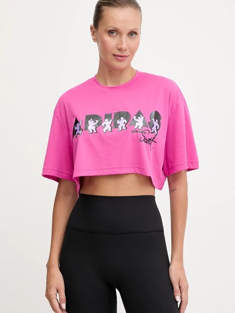 adidas Performance t-shirt treningowy PRIDE damski kolor różowy JL7612 - zdjęcie produktu nr 1