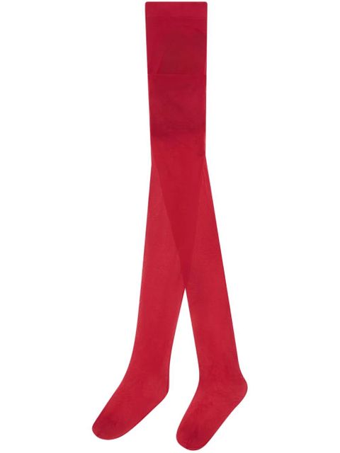 GCDS semi-sheer tights - Red - zdjęcie produktu nr 1