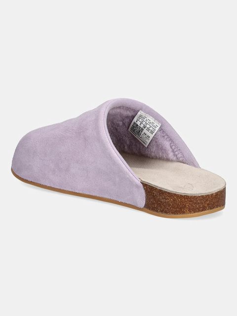 adidas Originals klapki zamszowe Adimule damskie kolor fioletowy JP8732
