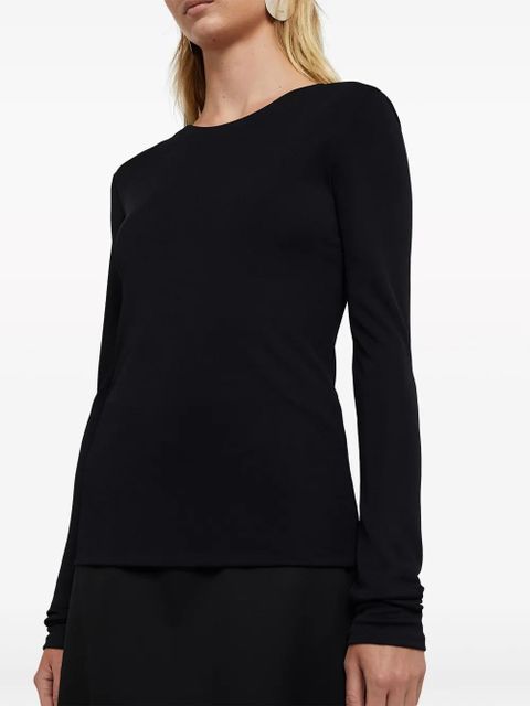 Jil Sander long-sleeve jersey T-shirt - Black