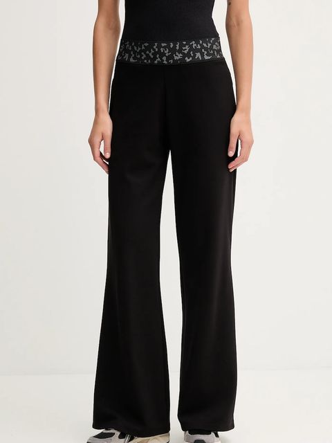 EA7 Emporio Armani spodnie dresowe damskie kolor czarny gładkie AF18880.7W000667 - zdjęcie produktu nr 1