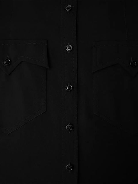 Versace buttoned pocket dress - Black