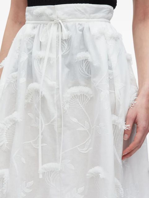 3.1 Phillip Lim embroidered skirt - Neutrals