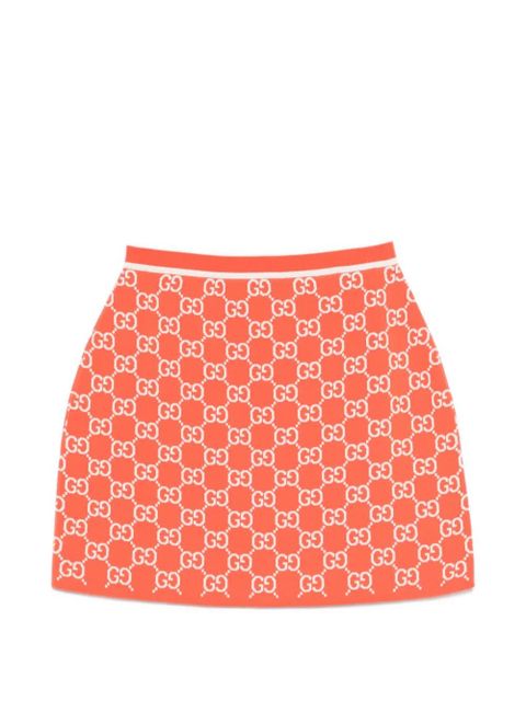 Gucci patterned mini skirt - Orange - zdjęcie produktu nr 1