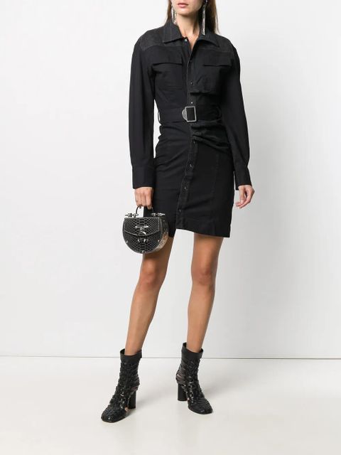 Diesel belted shirt dress - Black - zdjęcie produktu nr 2