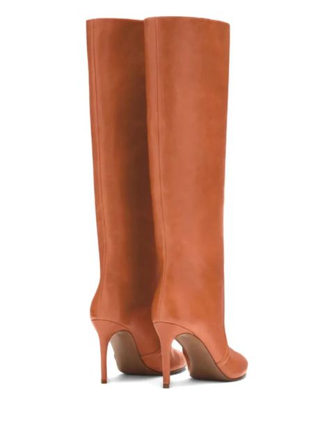 Paris Texas 85mm pointed leather boots - Brown