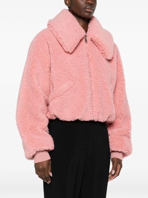 Givenchy faux-shearling cropped jacket - Pink - zdjęcie produktu nr 2