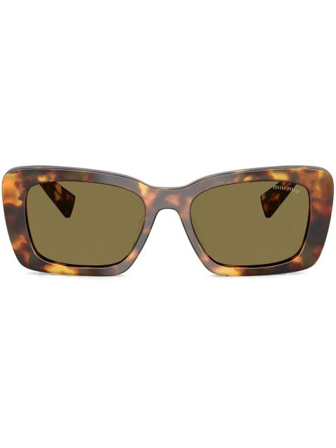 Miu Miu Eyewear oversize-frame sunglasses - Brown - zdjęcie produktu nr 1
