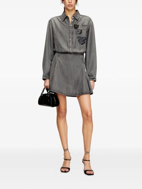Diesel De-Drevia-S patch mini dress - Grey