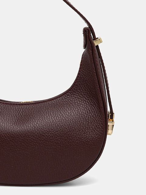 Answear.LAB torebka skórzana kolor bordowy - zdjęcie produktu nr 2