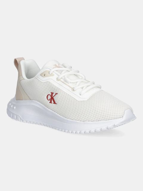 Calvin Klein Jeans sneakersy EVA RUNNER L-UP MIX MESH LOGO CK damskie kolor biały YW0YW01851 - zdjęcie produktu nr 1