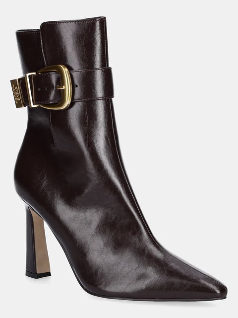 Steve Madden botki Stashed damskie kolor brązowy na słupku 11004780 - zdjęcie produktu nr 1