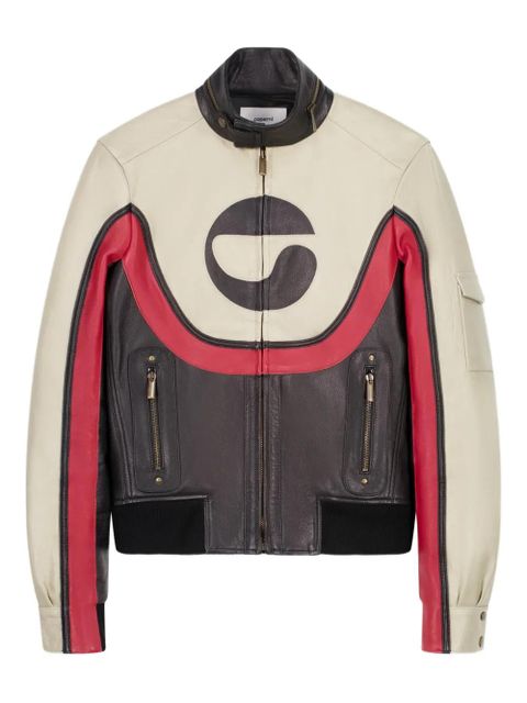 Coperni C-logo panelled leather jacket - Neutrals - zdjęcie produktu nr 1