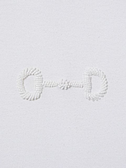 Gucci beaded-emblem T-shirt - White - zdjęcie produktu nr 2