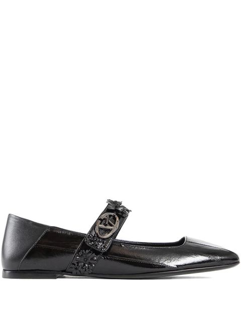 Valentino Garavani VLogo Locket ballet flats - Black - zdjęcie produktu nr 1