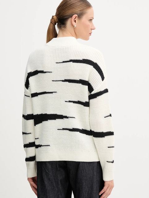 Marc Aurel sweter z domieszką wełny damski kolor beżowy 8044-8000-82090