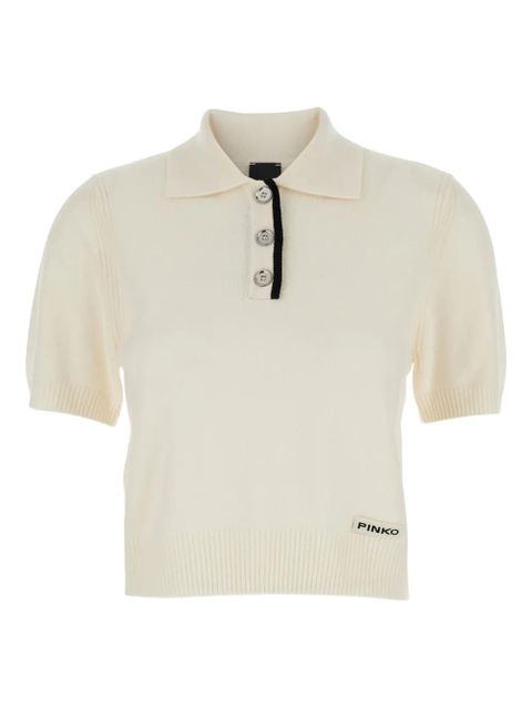PINKO short-sleeve polo shirt - White - zdjęcie produktu nr 1