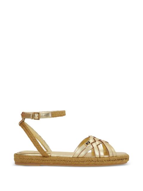 Valentino Garavani VLogo Signature flat espadrilles - Gold - zdjęcie produktu nr 1