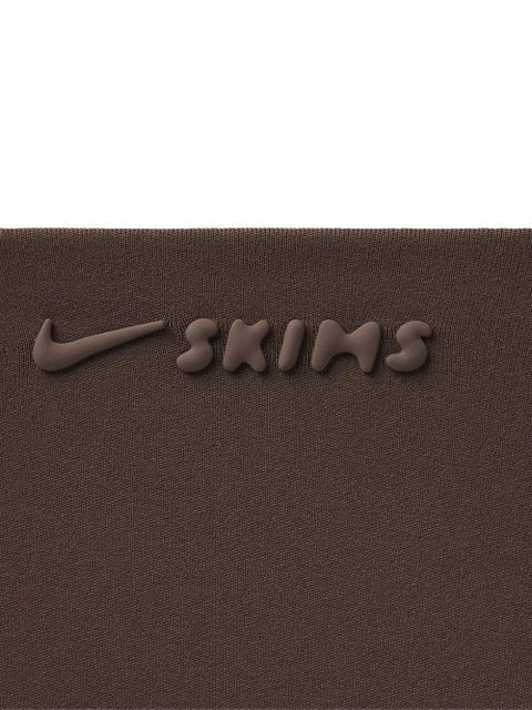 Skims x Nike Matte double-strap scoop sports bra - Brown - zdjęcie produktu nr 2