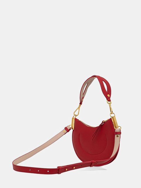 Coccinelle torebka skórzana COCCINELLESUNUP kolor czerwony E1.QKF.13.03.01 - zdjęcie produktu nr 2