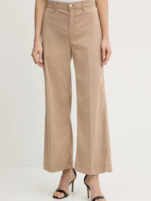 Guess spodnie DAKOTA damskie kolor zielony proste high waist W5GA1Y WH7B1 - zdjęcie produktu nr 1