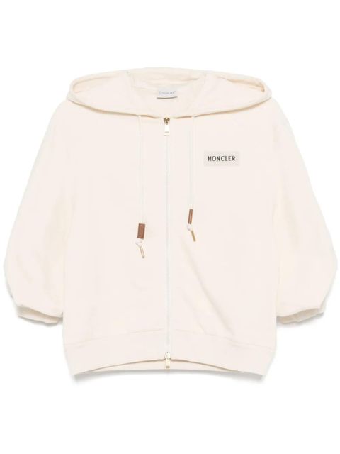 Moncler cotton zip-up hoodie - Neutrals - zdjęcie produktu nr 1