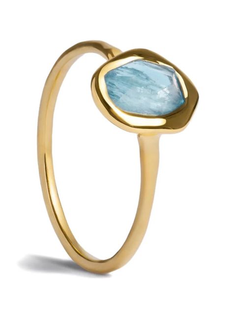 Monica Vinader Odyssey aquamarine ring - Gold