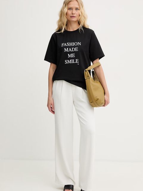 Victoria Beckham t-shirt damski bawełniany - zdjęcie produktu nr 1