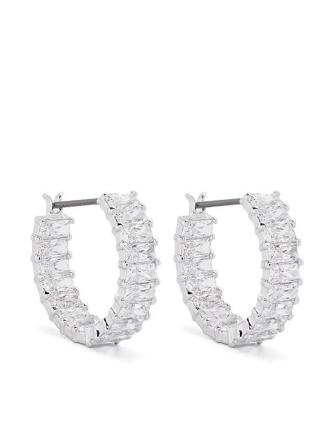 Swarovski Matrix hoop earrings - Silver - zdjęcie produktu nr 1