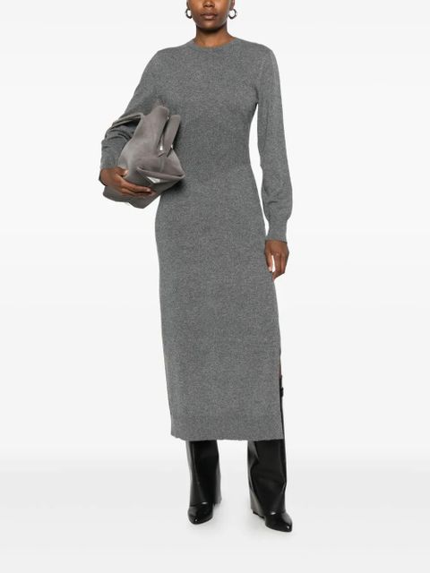 Givenchy side-split long-sleeve midi dress - Grey - zdjęcie produktu nr 2