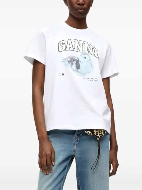 GANNI organic cotton T-shirt - White - zdjęcie produktu nr 1